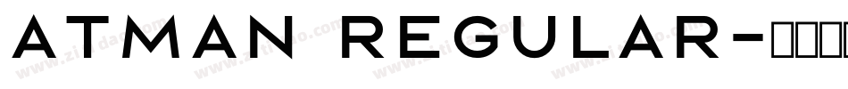 Atman Regular字体转换